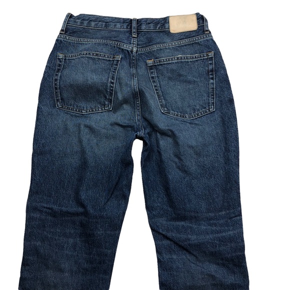 Everlane The Cheeky Jean High Rise Distressed 100% Cotton Crop Jean - Picture 8 of 16